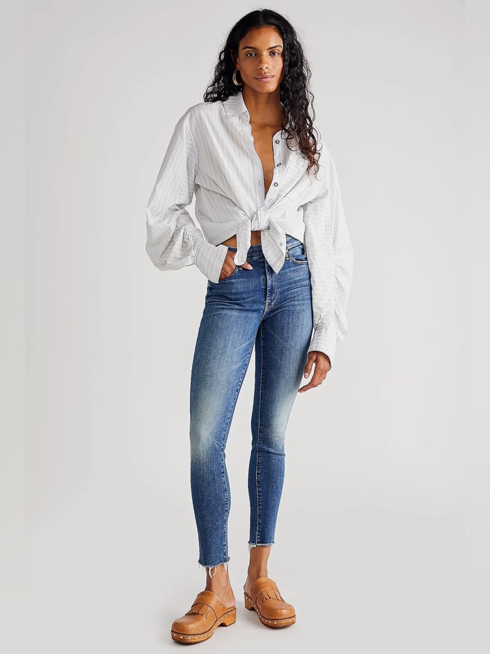 MOTHER The Looker Ankle Fray Jeans Women’s Size 28 x 27 Free People